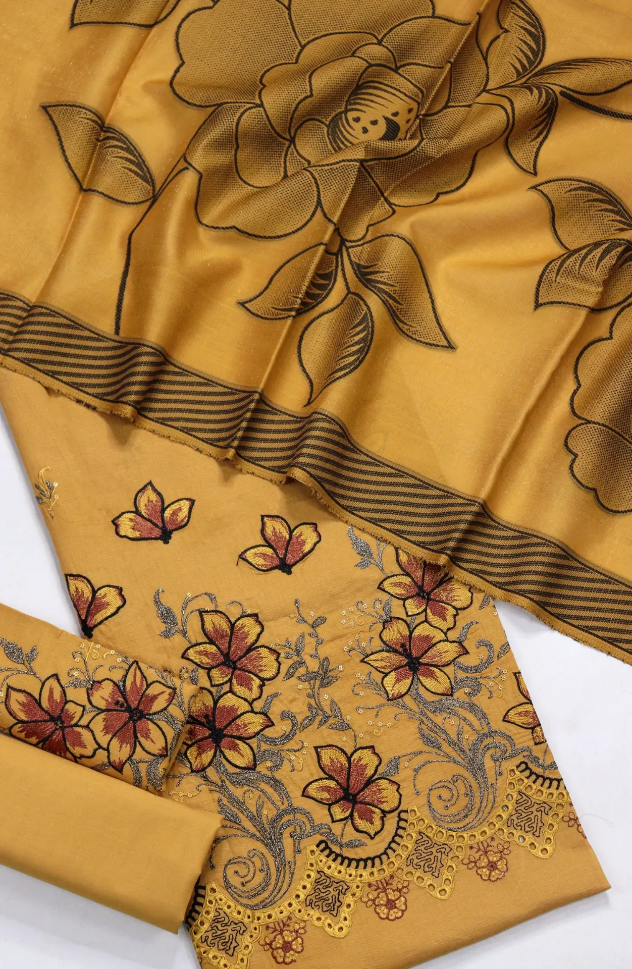 Amna Khadija - Fancy Embroidered Chikankari Summer Collection - SBD-02