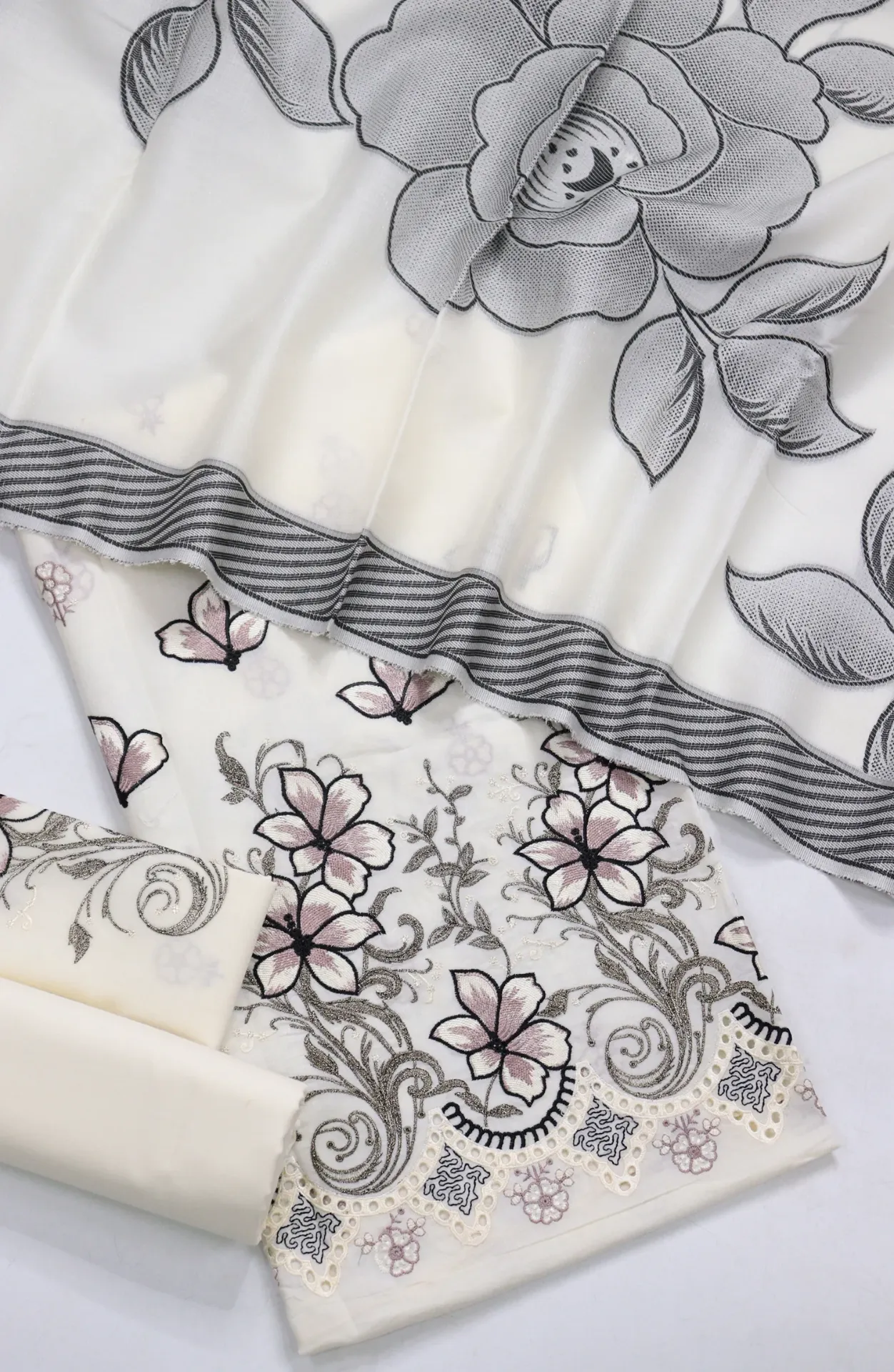 Amna Khadija - Fancy Embroidered Chikankari Summer Collection - SBD-03