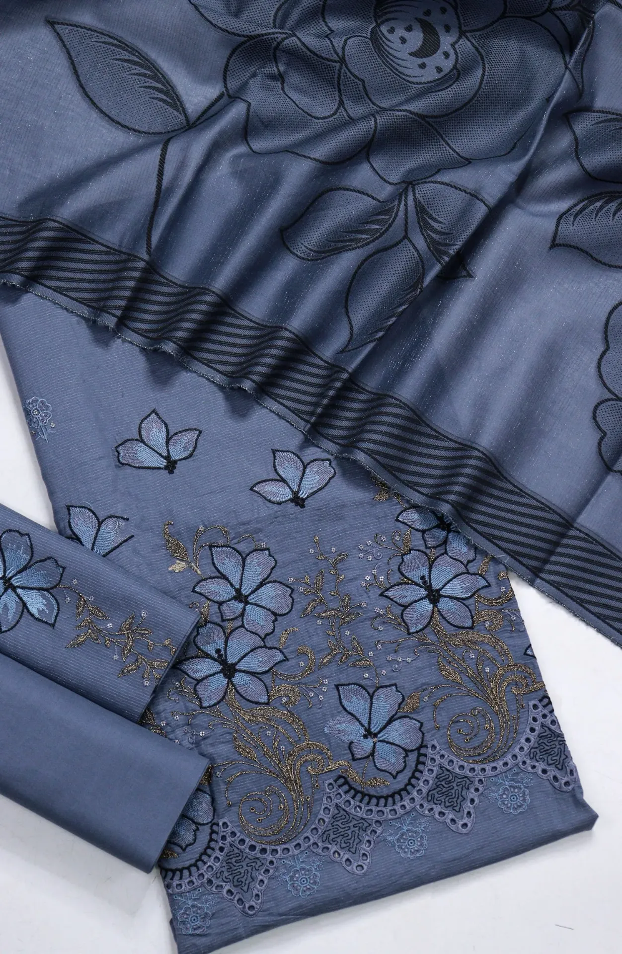 Amna Khadija - Fancy Embroidered Chikankari Summer Collection - SBD-08