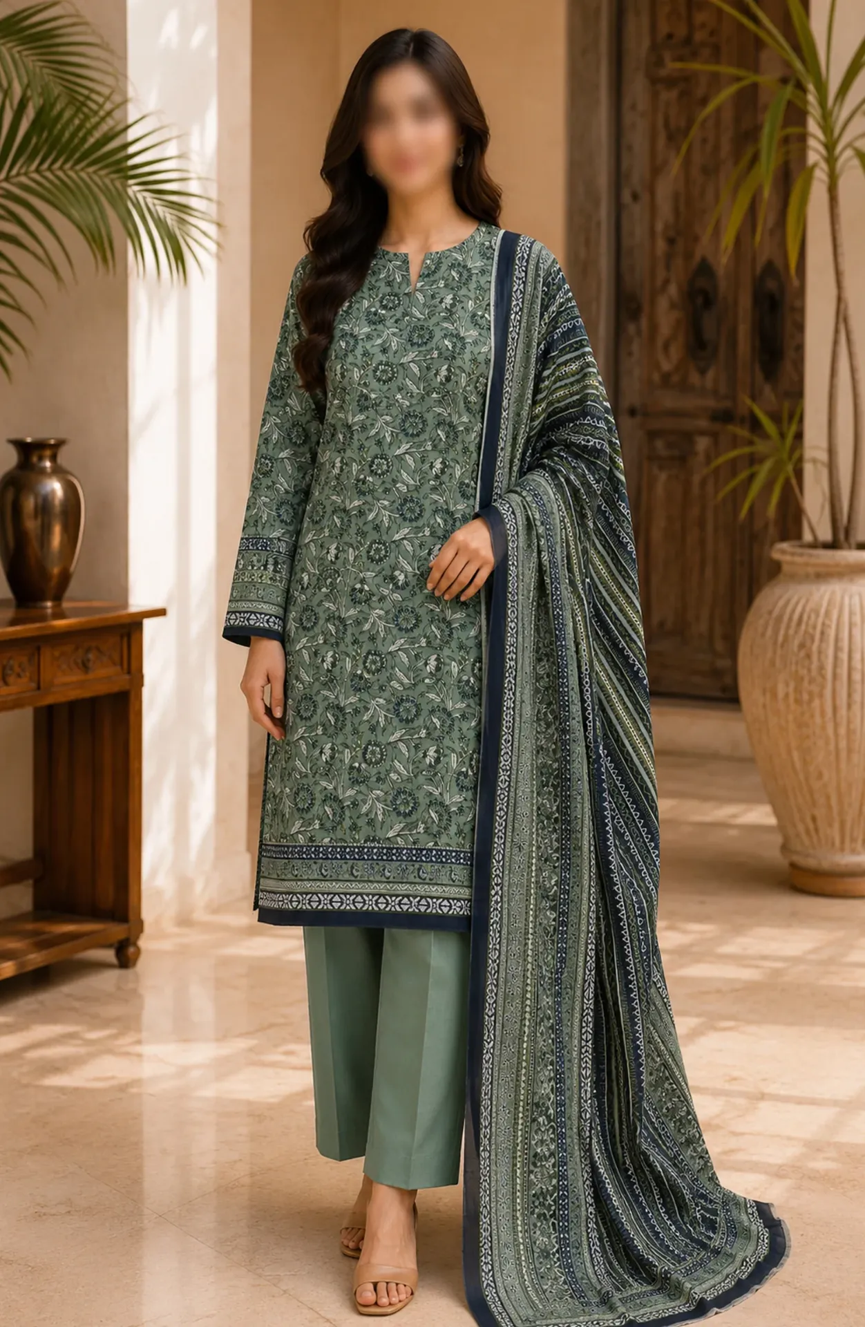 Bin Saeed - Printed Lawn Summer Collection '26 D-08