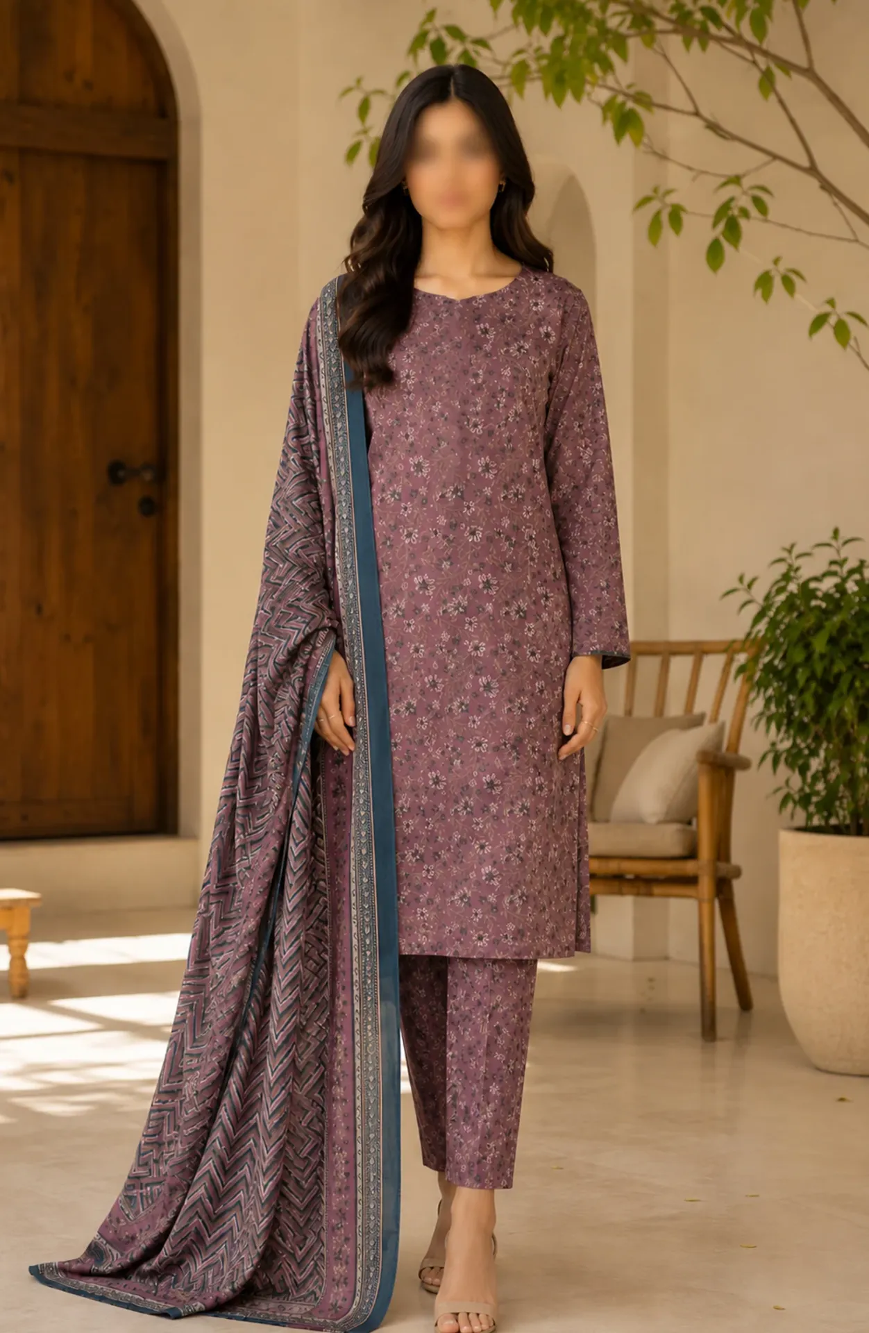 Bin Saeed - Printed Lawn Summer Collection '26 D-12