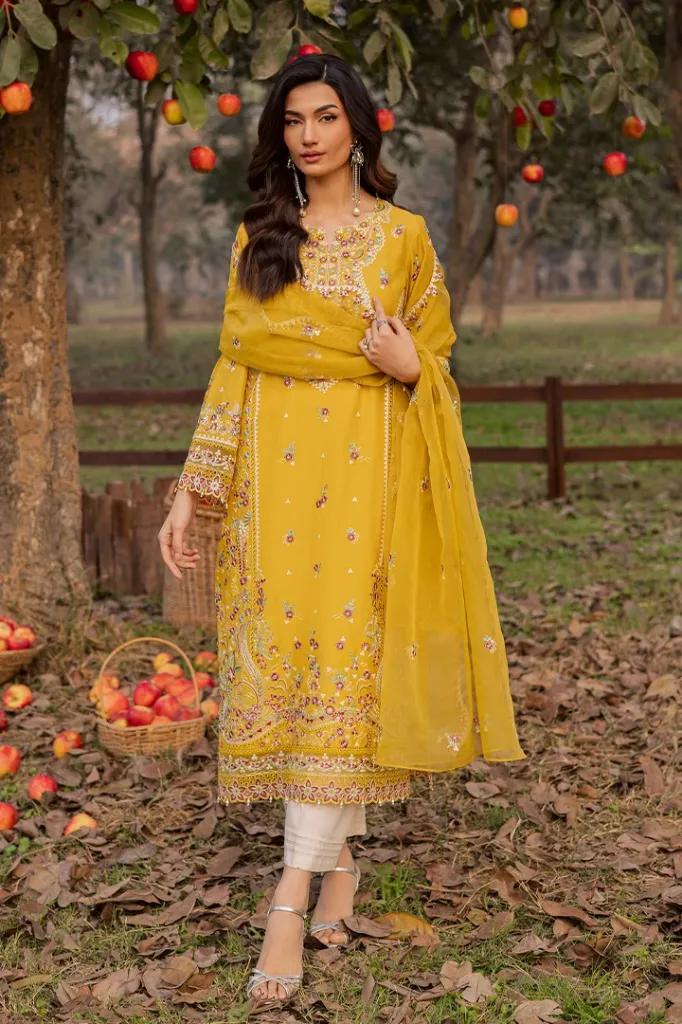 Misbah - Gulposh Luxury Pret - Saffron (S)