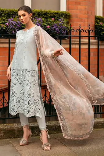 Mushq - Hemline Chikankari '24 Odyssey HMC-11 Nightingale Noir