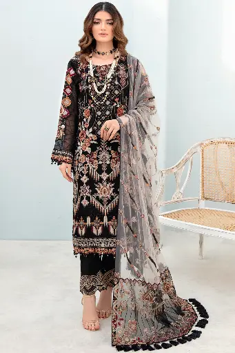 Ramsha - Chevron Chiffon Collection Vol 7 A-707