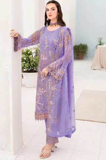 Ramsha - Chevron Chiffon Collection Vol 7 A-711