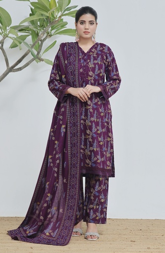 Designer Cotton Lawn 3 Pcs Unstitched Printed Collection 2024 - DL-166