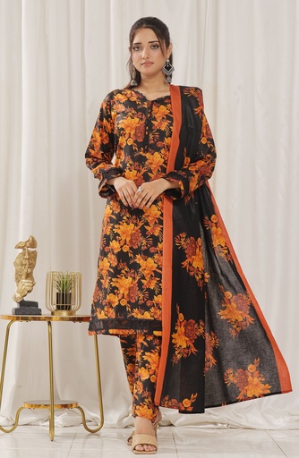 Designer Cotton Lawn 3 Pcs Unstitched Printed Collection 2024 - DL-141