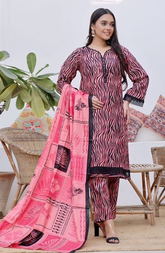 Designer Cotton Lawn 3 Pcs Unstitched Printed Collection 2024 - DL-101