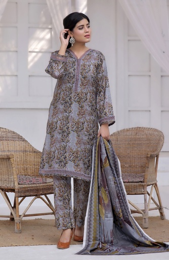 Designer Cotton Lawn 3 Pcs Unstitched Printed Collection 2024 - DL-097