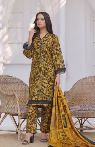 Designer Cotton Lawn 3 Pcs Unstitched Printed Collection 2024 - DL-096