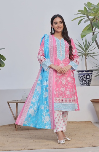 Designer Cotton Lawn 3 Pcs Unstitched Printed Collection 2024 - DL-144