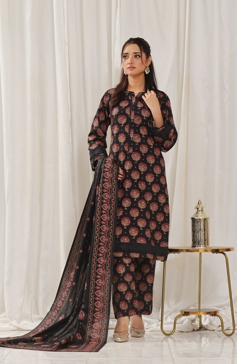 Designer Cotton Lawn 3 Pcs Unstitched Printed Collection 2024 - DL-123