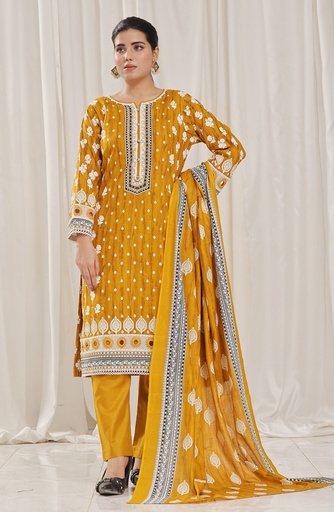 Designer Cotton Lawn 3 Pcs Unstitched Printed Collection 2024 - DL-117