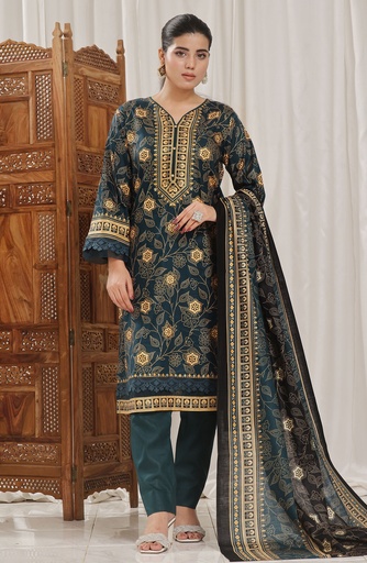 Designer Cotton Lawn 3 Pcs Unstitched Printed Collection 2024 - DL-113