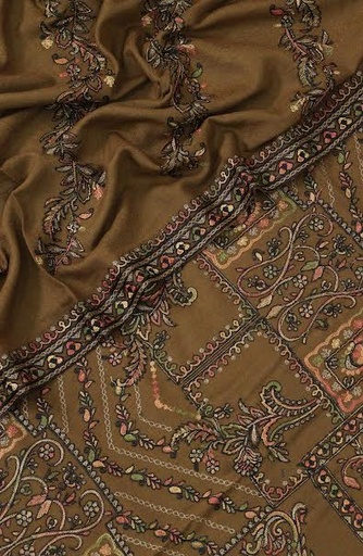 Uspaar - Embroidered Leather Peach Collection D-02
