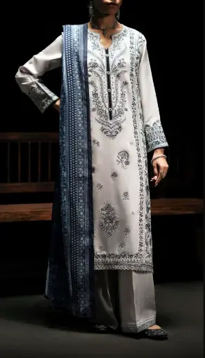 Casuallite - Boutique Drop 2 Embroidered Viscose 3pc - HT282