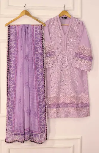Emerge - Schiffli Embroidered Lawn Pret Collection D-05
