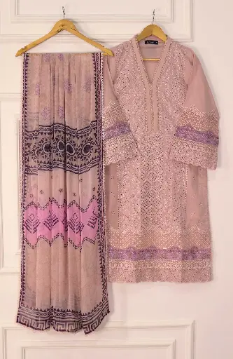 Emerge - Schiffli Embroidered Lawn Pret Collection D-02