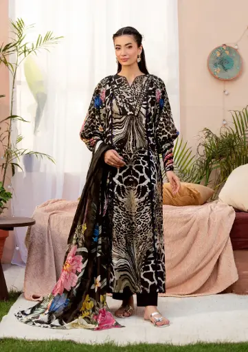 Elaf - Prints Lawn Collection EPS-4B Noir Essence