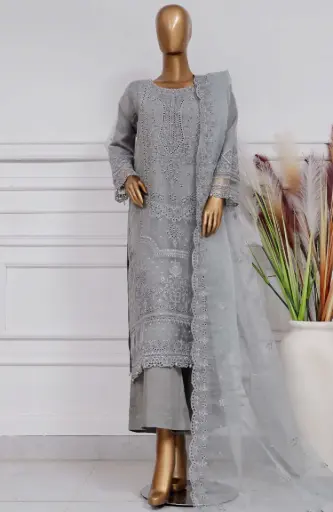 Sadabahar - Mahpara Embroidered Organza D-01