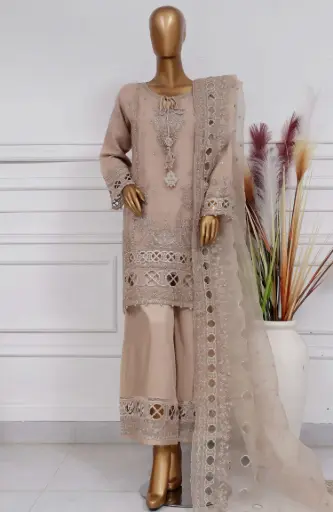 Sadabahar - Mahpara Embroidered Organza D-03