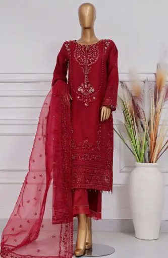 Sadabahar - Mahpara Embroidered Organza D-05