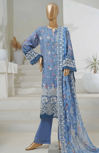 Sadabahar - Cutwork Chikankari 3Pc D-01