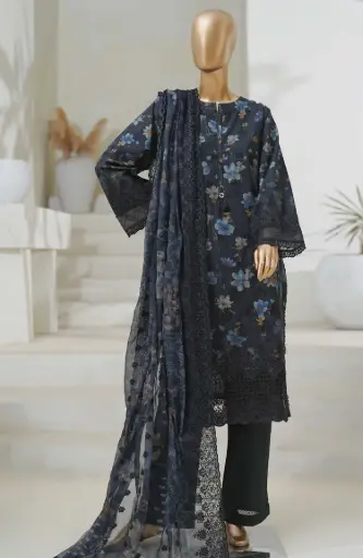 Sadabahar - Cutwork Chikankari 3Pc D-05