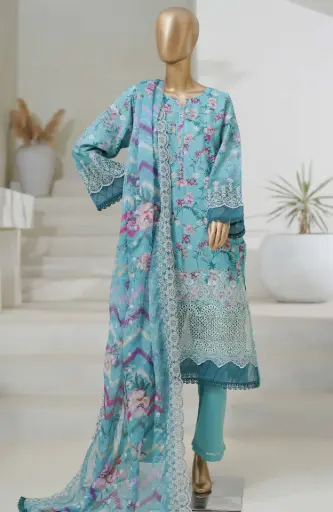 Sadabahar - Cutwork Chikankari 3Pc D-06