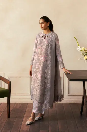 Afrozeh - Day Break Printed Kari 2025 - V11-02 Wind Brushed