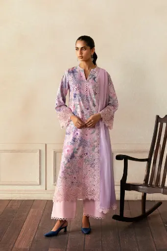 Afrozeh - Day Break Printed Kari 2025 - V11-05 Cloud Kissed