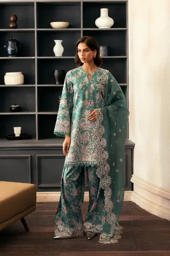 Afrozeh - Day Break Printed Kari 2025 - V11-10 Breeze Bathed