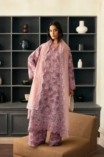 Afrozeh - Day Break Printed Kari 2025 - V11-11 Rain Warmed
