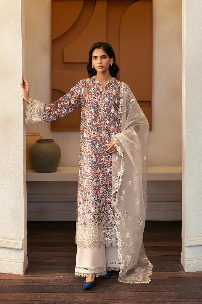 Afrozeh - Day Break Printed Kari 2025 - V11-12 Sun Spun