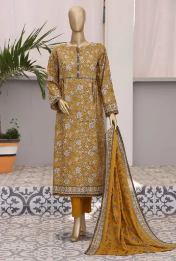 HZ - Premium Dailywear 3Pc Printed Collection PDW-101A