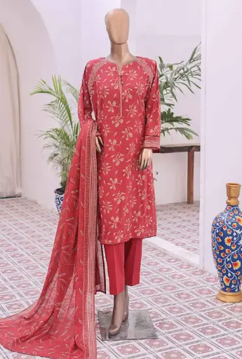 HZ - Premium Dailywear 3Pc Printed Collection PDW-102A