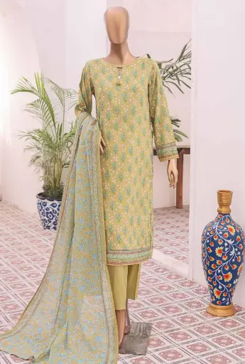 HZ - Premium Dailywear 3Pc Printed Collection PDW-103B