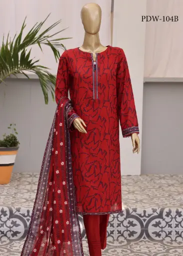 HZ - Premium Dailywear 3Pc Printed Collection PDW-104A