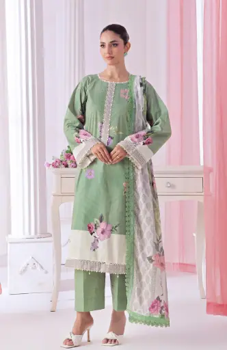 Alzohaib - Colors Digital Printed Lawn Vol-6 D-07