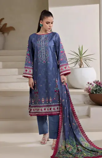 Alzohaib - Colors Digital Printed Lawn Vol-6 D-11