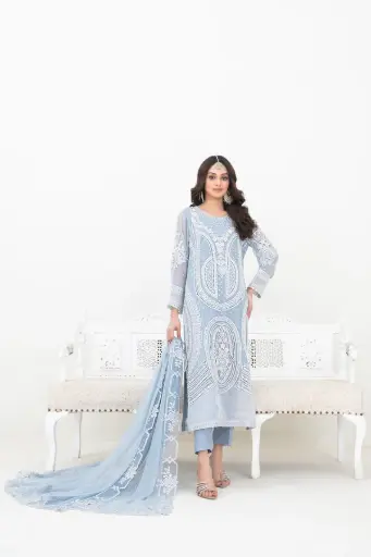 Tawakkal - Ablah Fancy Embroidered Chiffon D-5381