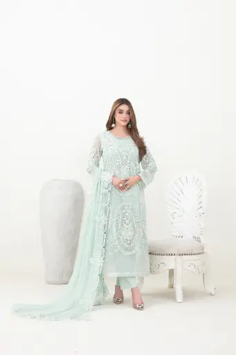 Tawakkal - Ablah Fancy Embroidered Chiffon D-5382
