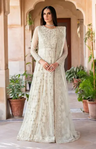 Zarif - Sahiba Embroidered Net SBA-02 Miran