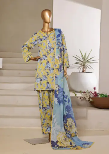 Sadabahar - Printed Lawn with Farshi Shalwar D-02