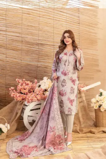 Tawakkal - Mylah Lawn Digital Printed Dupatta D-2029