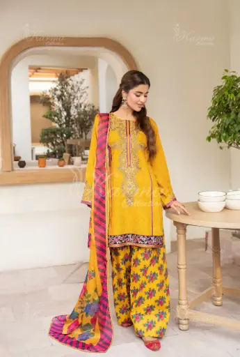 Karma Collection - Aaina Vol-II KC-1501 Marigold Glint