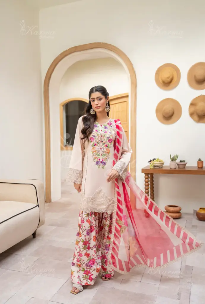 Karma Collection - Aaina Vol-II KC-1503 Ivory Rose