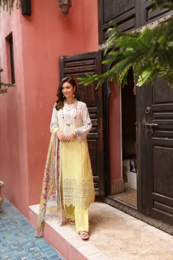 Saadia Asad - Noor Luxury Chikankari Lawn 23 D7-A
