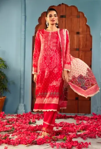 Gul Adhar - Rang E Haya 3Pc Printed - 09