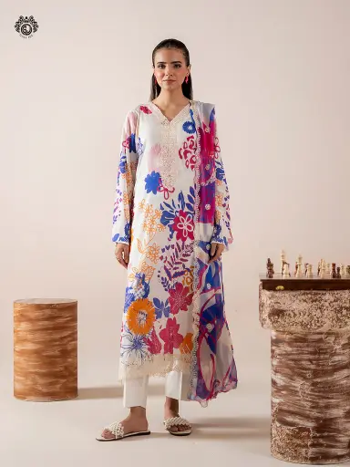 Gull Jee - Ruhay Sukhan 3Pc Lawn Collection Vol 07 - GRUS2507A03